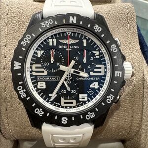 Breitling White Endurance Pro with Logo Strap. Worn Once
